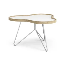 Swedese Coffee Tables*Flower table 62x66 cm, H39 cm Oak laquered White