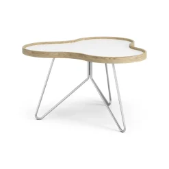 Swedese Coffee Tables*Flower table 62x66 cm, H39 cm Oak laquered White