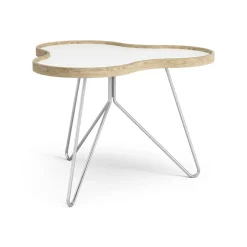 Swedese Coffee Tables*Flower table 62x66 cm, H45 cm Oak laquered White