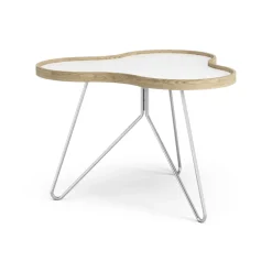Swedese Coffee Tables*Flower table 62x66 cm, H45 cm Oak laquered White
