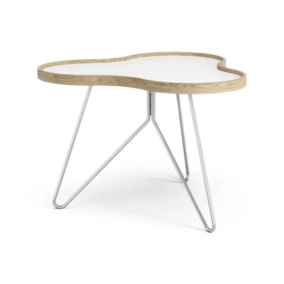 Swedese Coffee Tables*Flower table 62x66 cm, H45 cm Oak laquered White