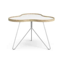 Swedese Coffee Tables*Flower table 62x66 cm, H45 cm Oak laquered White