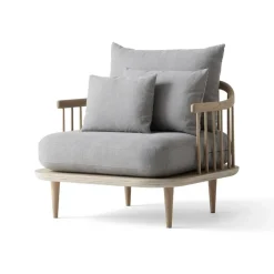 &Tradition Armchairs & Footstools*Fly Chair Sc1, Lightoiled oak + beige fabric BeigeGrey