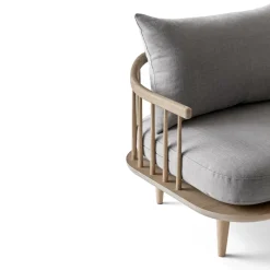 &Tradition Armchairs & Footstools*Fly Chair Sc1, Lightoiled oak + beige fabric BeigeGrey