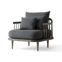 &Tradition Armchairs & Footstools*Fly Chair Sc1, Smoked oiled oak + fabric Grey