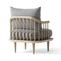 &Tradition Armchairs & Footstools*Fly Chair SC10, White oiled oak. light Grey