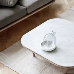 &Tradition Coffee Tables*Fly table Sc4, Light oiled oak + white marble BeigeWhite