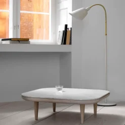 &Tradition Coffee Tables*Fly table Sc4, Light oiled oak + white marble BeigeWhite