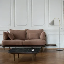 &Tradition Coffee Tables*Fly table Sc4, Smoked oiled oak + marble Black