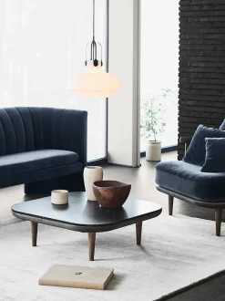 &Tradition Coffee Tables*Fly table Sc4, Smoked oiled oak + marble Black