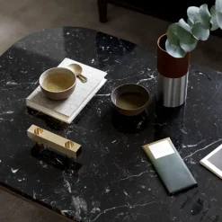 &Tradition Coffee Tables*Fly table SC5, Smoked oiled oak + marble Black