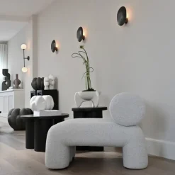 101 Copenhagen Armchairs & Footstools|Chairs*Foku Chair lounge chair, Bouclé White