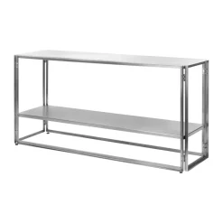 Kristina Dam Studio Dressers & Sideboards|T.V & Media Units*Foldable console 124x60 cm, Brushed stainless steel Silver-coloured