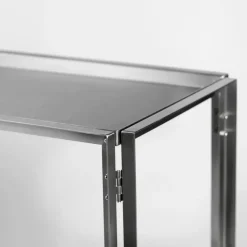 Kristina Dam Studio Dressers & Sideboards|T.V & Media Units*Foldable console 124x60 cm, Brushed stainless steel Silver-coloured