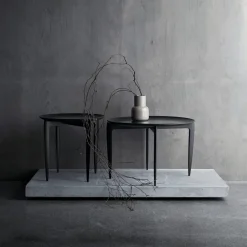 Fritz Hansen Side Tables*Foldable Tray Table Ø 45 cm, Black
