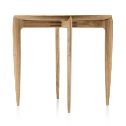 Fritz Hansen Side Tables*Foldable Tray Table Ø 45 cm, Oak Brown