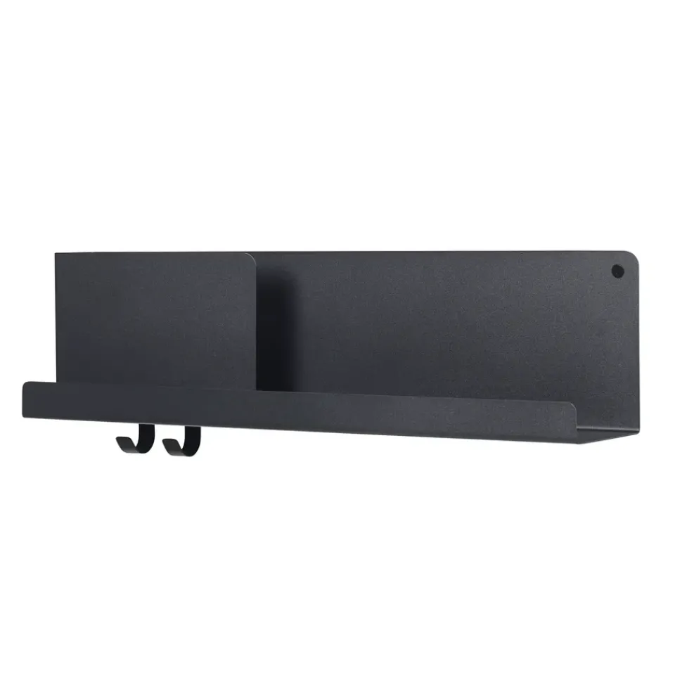 Muuto Shelves & Shelving Systems*Folded shelf medium, Black
