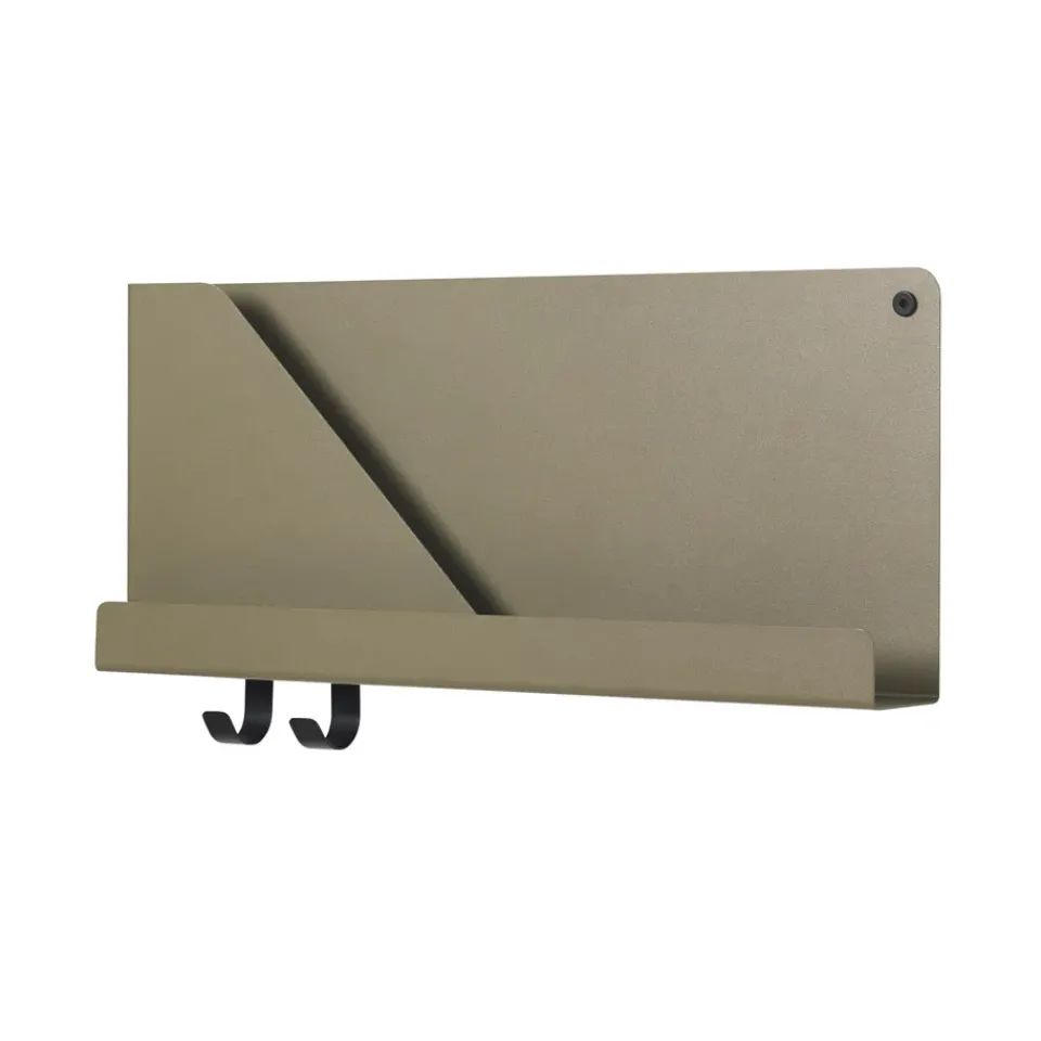 Muuto Shelves & Shelving Systems*Folded shelf small, Olive Green