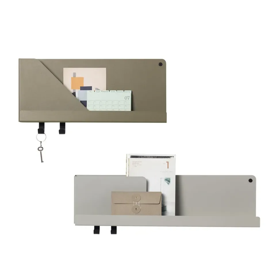 Muuto Shelves & Shelving Systems*Folded shelf small, Olive Green