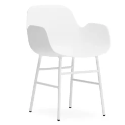 Normann Copenhagen Chairs*Form armchair metal legs, White