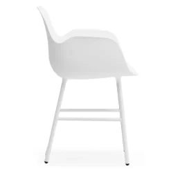 Normann Copenhagen Chairs*Form armchair metal legs, White