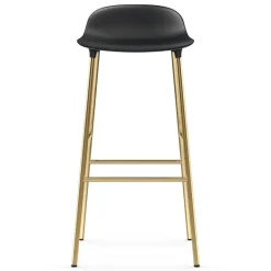 Normann Copenhagen Bar Stools*Form barstool bronze leg 75 cm, Black
