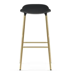 Normann Copenhagen Bar Stools*Form barstool bronze leg 75 cm, Black