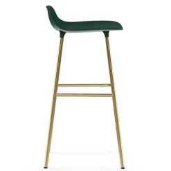 Normann Copenhagen Bar Stools*Form barstool bronze leg 75 cm, Green