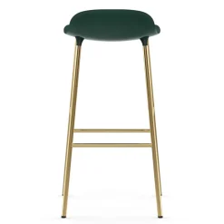 Normann Copenhagen Bar Stools*Form barstool bronze leg 75 cm, Green