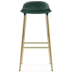 Normann Copenhagen Bar Stools*Form barstool bronze leg 75 cm, Green