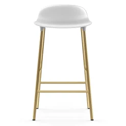 Normann Copenhagen Bar Stools*Form barstool bronze legs 65 cm, White