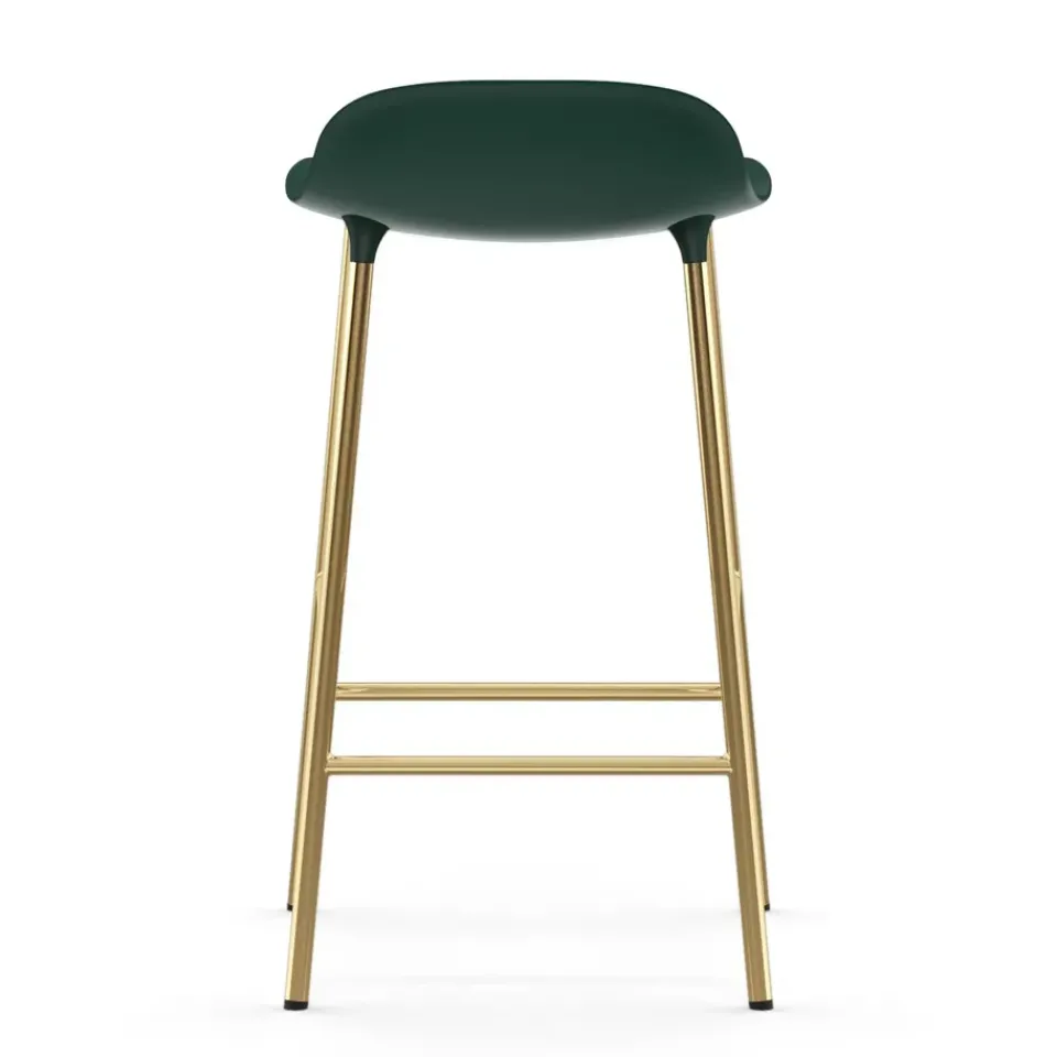 Normann Copenhagen Bar Stools*Form barstool bronze legs 65 cm, Green