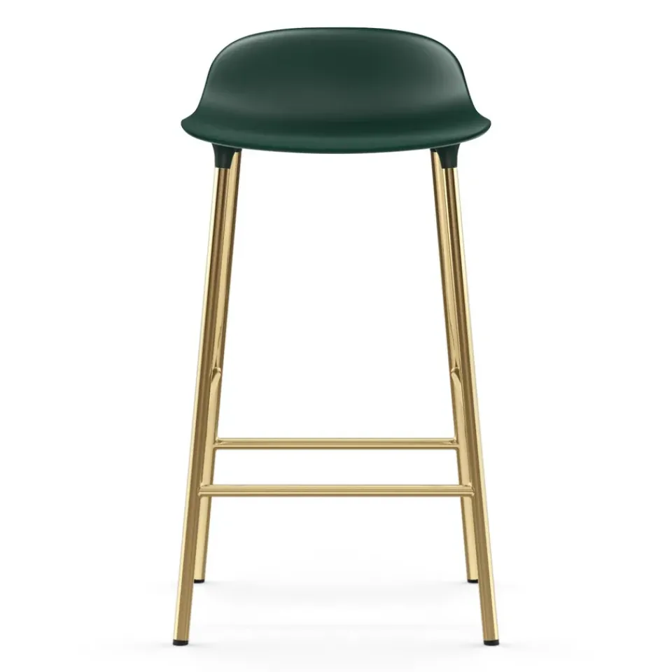 Normann Copenhagen Bar Stools*Form barstool bronze legs 65 cm, Green