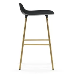 Normann Copenhagen Bar Stools*Form barstool bronze legs 65 cm, Black