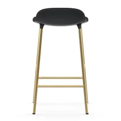 Normann Copenhagen Bar Stools*Form barstool bronze legs 65 cm, Black