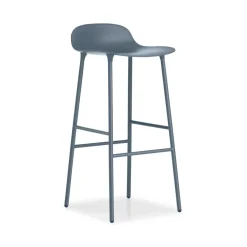Normann Copenhagen Bar Stools*Form Barstool high, , -lacquered steel legs Blue