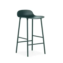 Normann Copenhagen Bar Stools*Form barstool low, , -coated steel legs Green