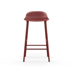 Normann Copenhagen Bar Stools*Form barstool low, , -coated steel legs Red