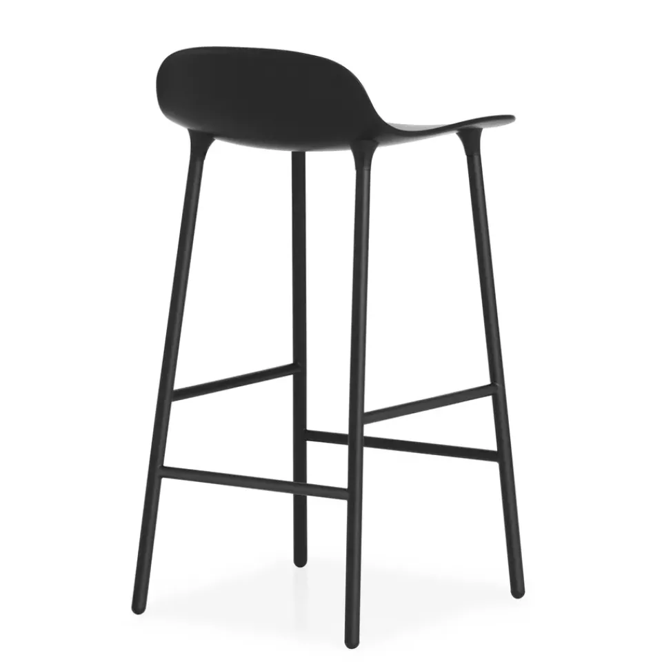 Normann Copenhagen Bar Stools*Form barstool metal legs, Black