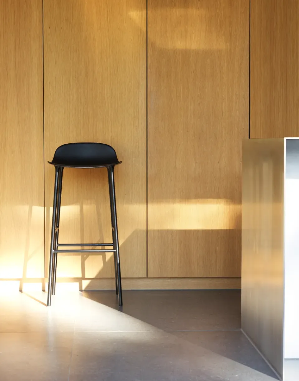 Normann Copenhagen Bar Stools*Form barstool metal legs, Black