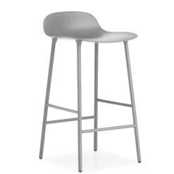 Normann Copenhagen Bar Stools*Form barstool metal legs, Grey