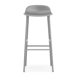 Normann Copenhagen Bar Stools*Form barstool metal legs 75 cm, Grey
