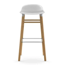 Normann Copenhagen Bar Stools*Form barstool oak legs 75 cm, White