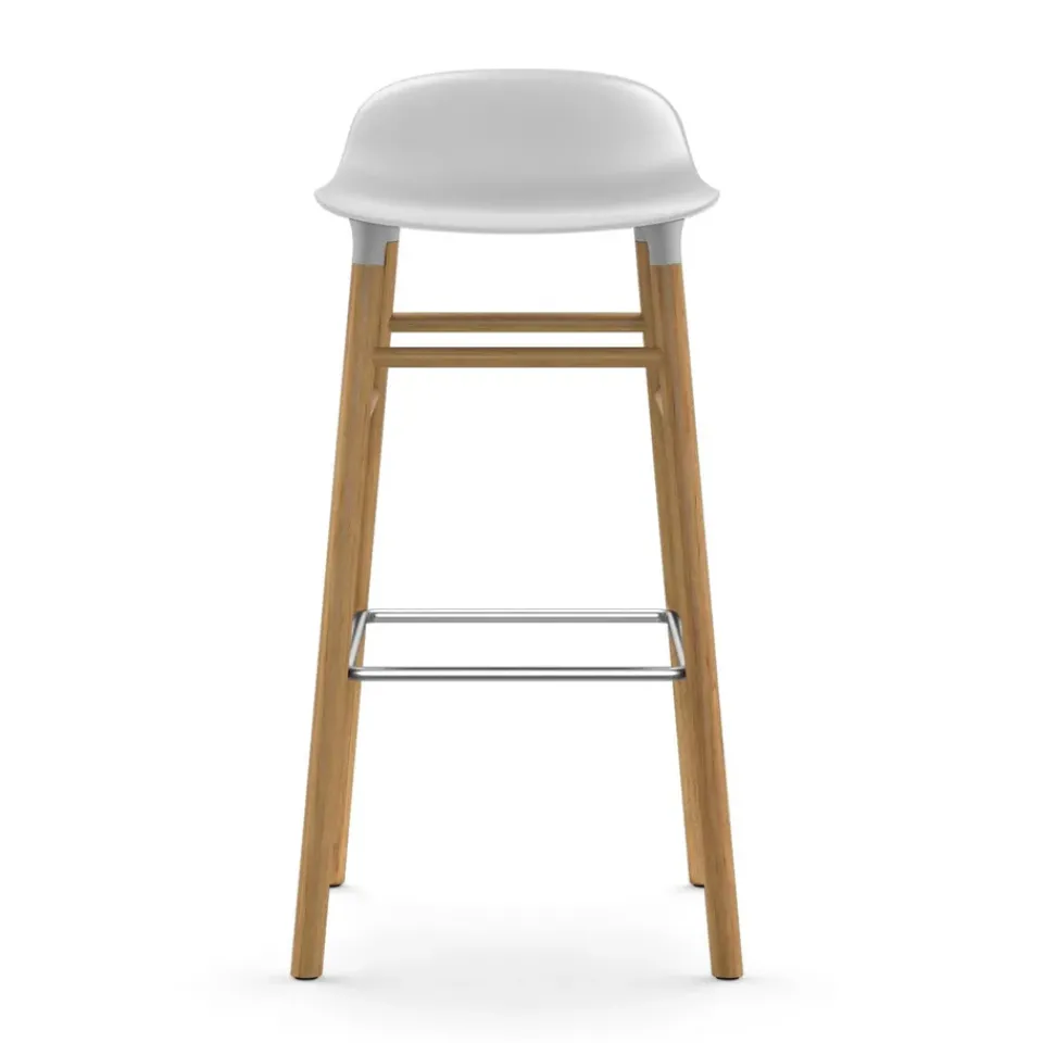 Normann Copenhagen Bar Stools*Form barstool oak legs 75 cm, White