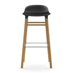 Normann Copenhagen Bar Stools*Form barstool oak legs 75 cm, Black