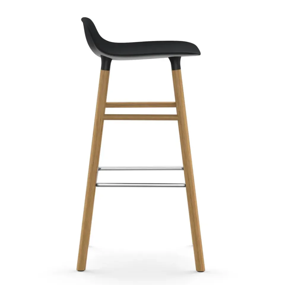 Normann Copenhagen Bar Stools*Form barstool oak legs, Black
