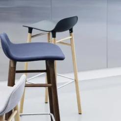 Normann Copenhagen Bar Stools*Form barstool oak legs, Black