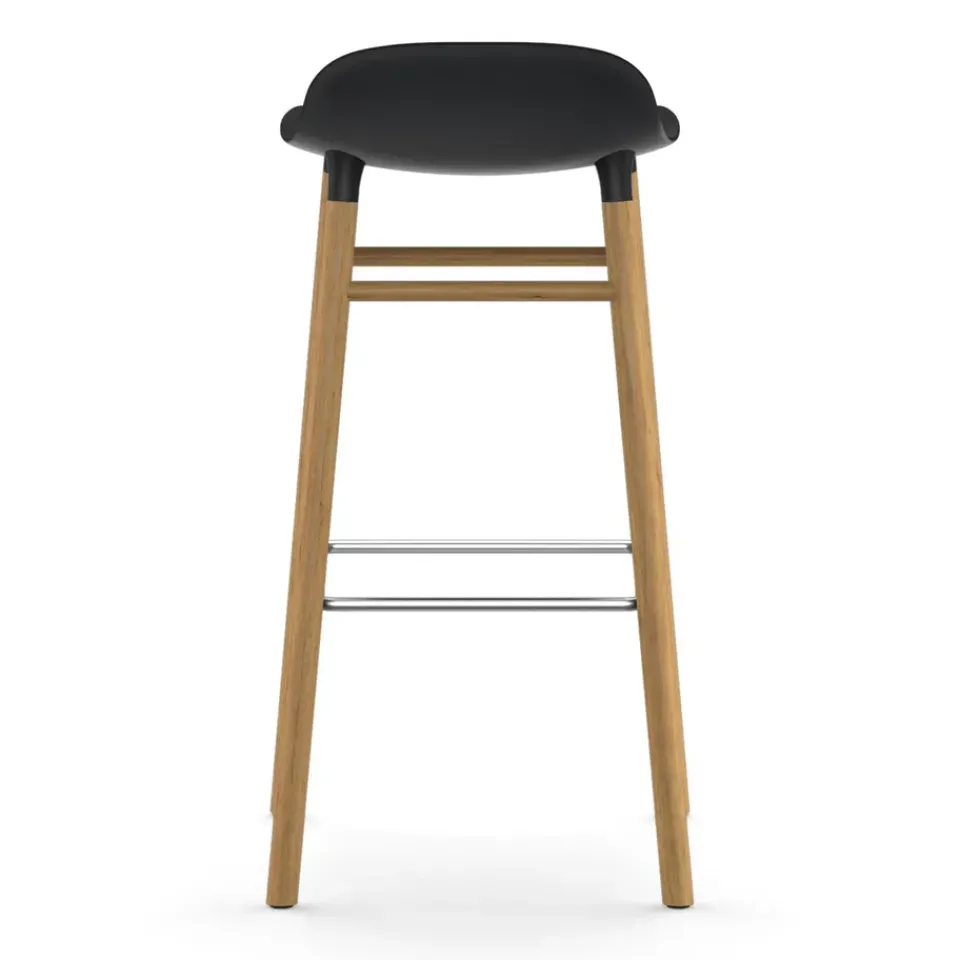 Normann Copenhagen Bar Stools*Form barstool oak legs, Black