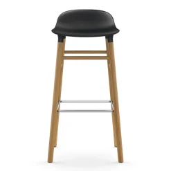 Normann Copenhagen Bar Stools*Form barstool oak legs, Black