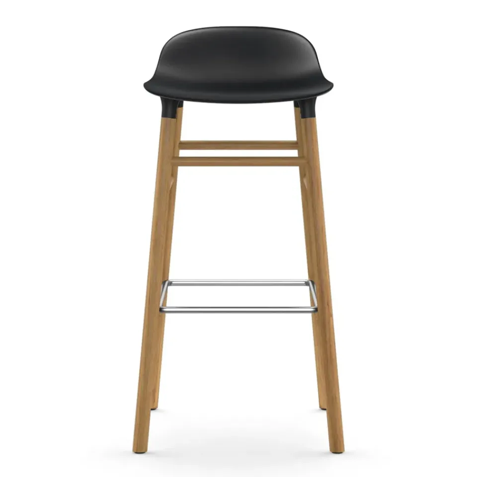 Normann Copenhagen Bar Stools*Form barstool oak legs, Black